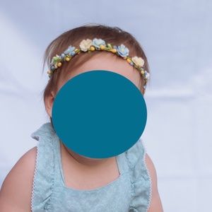 Newborn - 18 month, Baby flower crown, flower girl crown